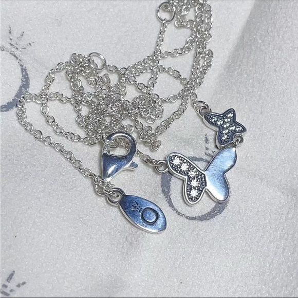 Pandora Silver Heart and Butterfly Necklace - Picture 9 of 10